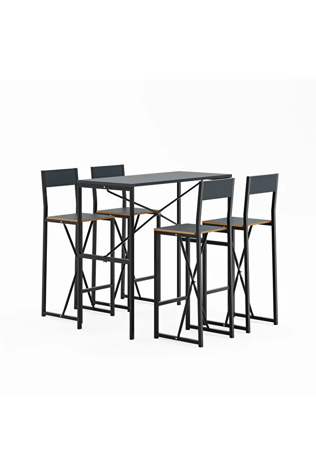 4 Kişilik Bar Masa Bar Sandalye Yemek Masa Sandalye Takımı